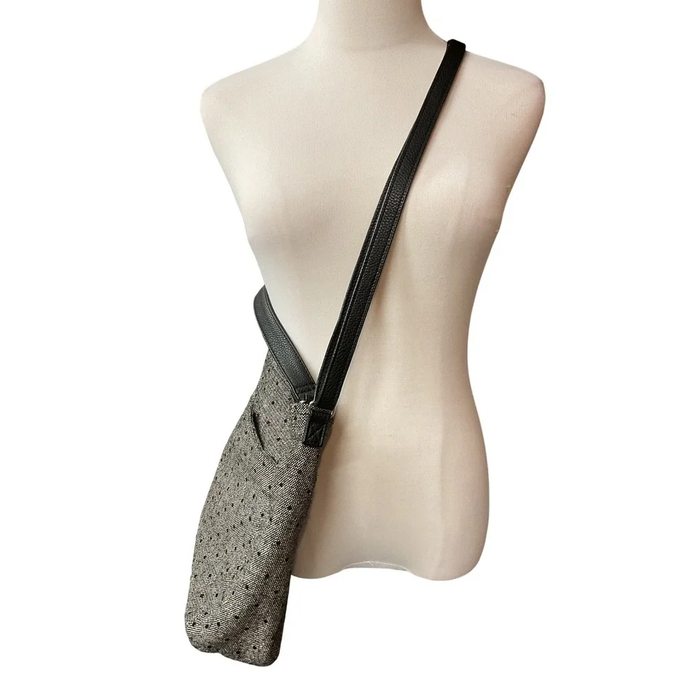 thirty-one‎ Women's Black Tweed Dot Casual Top Handle Crossbody Bag One Size